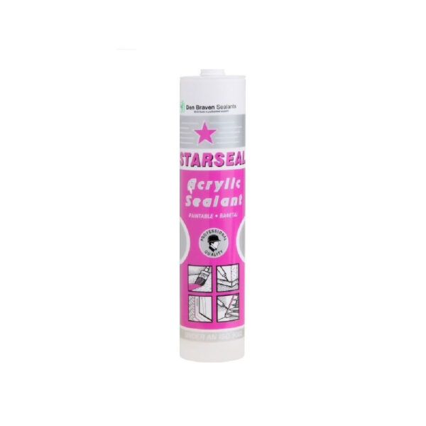 Bostik Den Braven Starseal Ακρυλική Μαστίχη Λευκή 260ml 9578