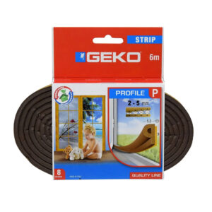 Αεροστόπ Λάστιχο Geko τύπου “P” σε Καφέ Χρώμα 2-5mm/6m (35293)