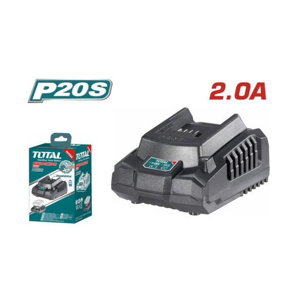 Total Φορτιστής για Μπαταρίες Λιθίου 20V (TFCLI2001)