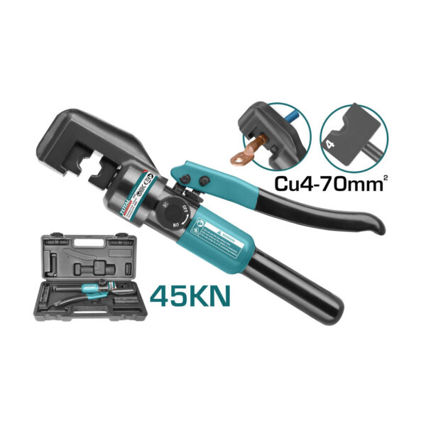 Total Υδραυλική Πρέσα Ακροδεκτών Cu 4-70mm2 (THCT070)