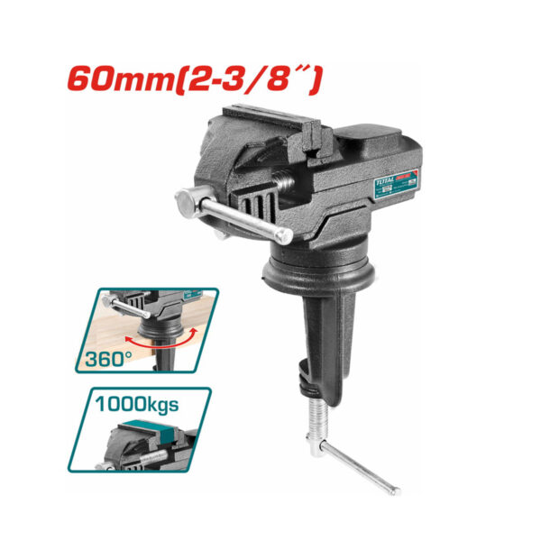 Total Περιστρεφόμενη Μέγγενη Πάγκου 60mm (THT6126)