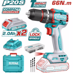 Total Κρουστικό Δραπανοκατσάβιδο Μπαταρίας Brushless 20V TIDLI20668E