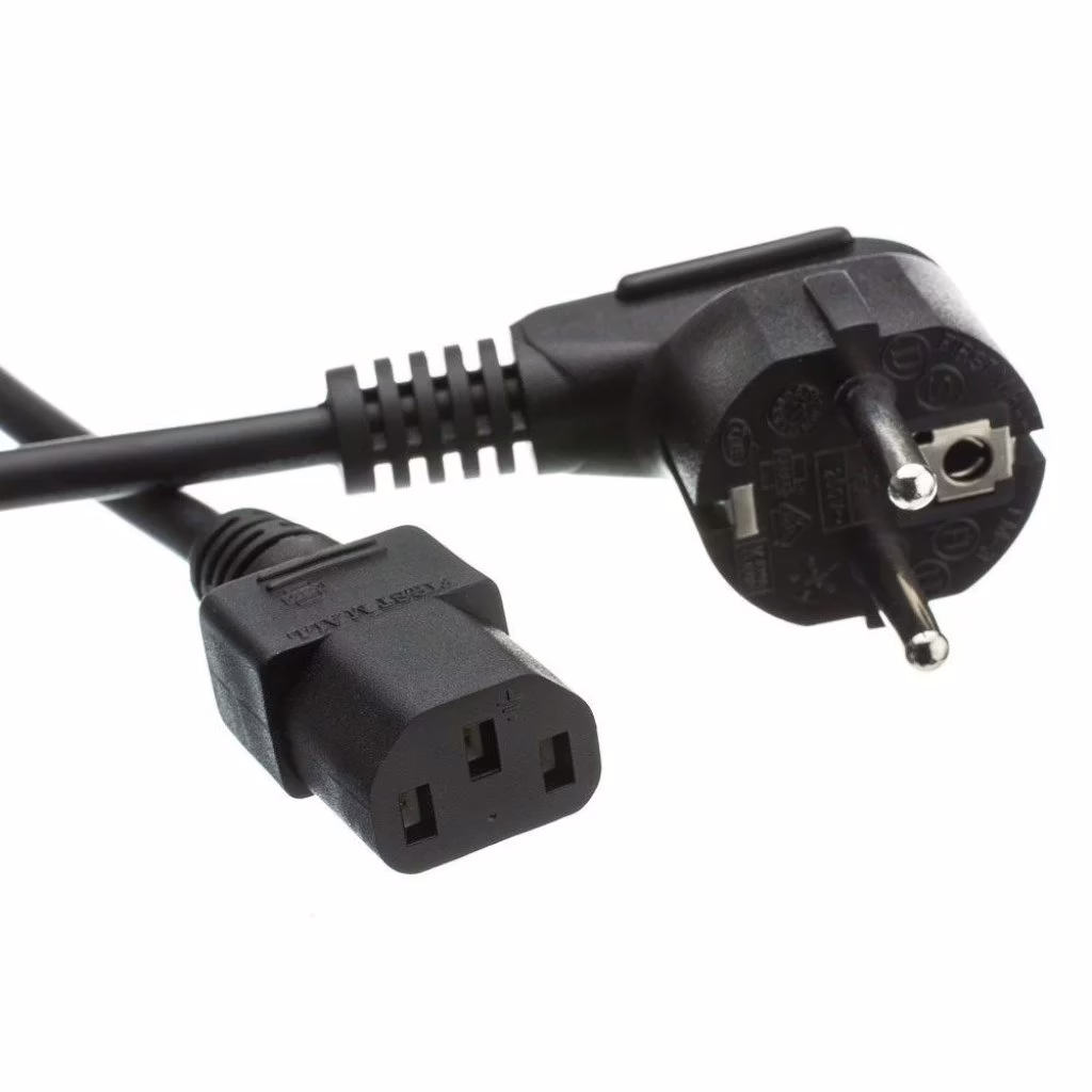Powertech Schuko - IEC C13 Cable 1.5m Μαύρο CAB-P016