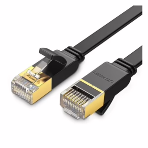 Ugreen Flat U/FTP (STP) Cat.7 (10Gbps) Καλώδιο Δικτύου Ethernet 5m Μαύρο 11263