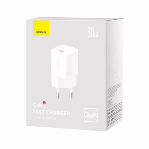 Baseus Φορτιστής Χωρίς Καλώδιο GaN με Θύρα USB-C 30W Λευκός (Gan5)