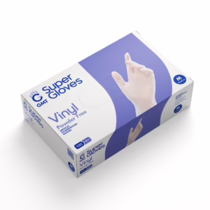 GMT Super Gloves Γάντια Βινυλίου Χωρίς Πούδρα σε Διάφανο Χρώμα 100τμχ