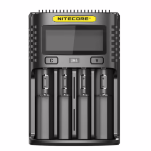 NiteCore UM4 Φορτιστής 4 Μπαταριών Li-ion/Ni-Cd/Ni-MH Μεγέθους AA/AAA/D/18650