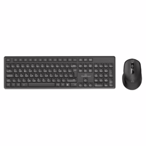 Powertech PT-1151 Ασύρματο Σετ Πληκτρολόγιο & Ποντίκι Ελληνικό Γκρι