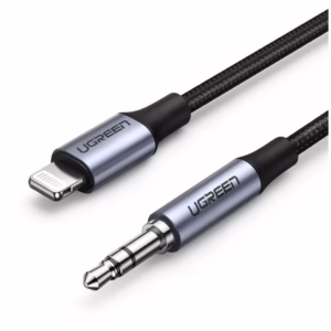 Ugreen Braided 3.5mm to Lightning Cable Μαύρο 1m (70509)