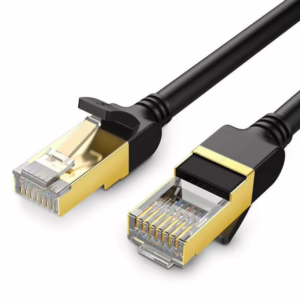 Ugreen Flat U/FTP (STP) Cat.7 (10Gbps) Καλώδιο Δικτύου Ethernet 20m Μαύρο 11267