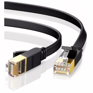 Ugreen Flat U/FTP (STP) Cat.7 (10Gbps) Καλώδιο Δικτύου Ethernet 3m Μαύρο 11262