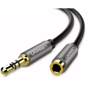 Ugreen Καλώδιο Ήχου 3.5mm male - 3.5mm female Ασημί 3m 10595