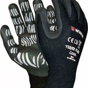 Wurth Tigerflex Cool Γάντια Εργασίας Μαύρα Νιτριλίου