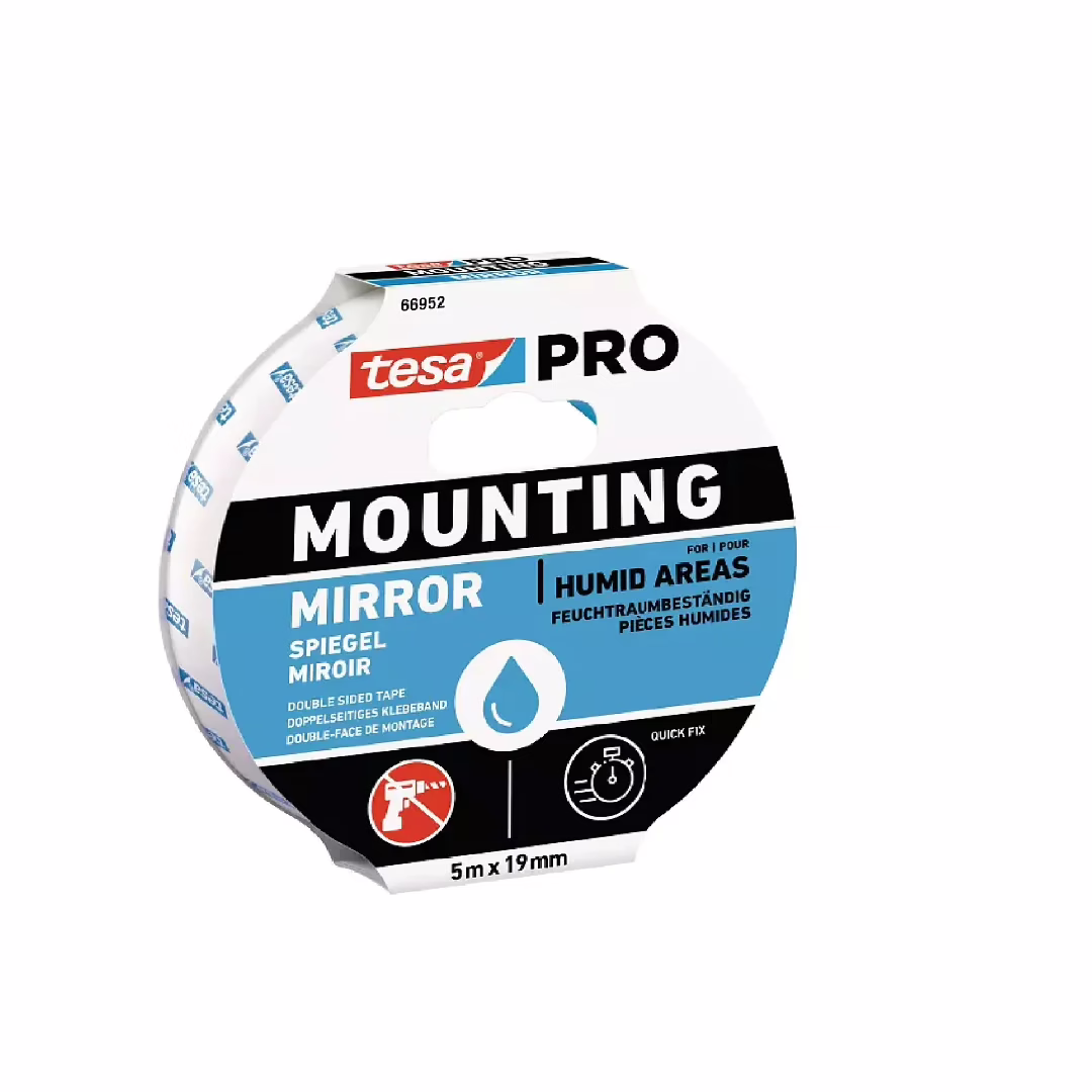 Tesa Mirror Mounting Αυτοκόλλητη Αφρώδης Ταινία Διπλής Όψης 5mx19mm